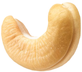 Cashew nut facing up
